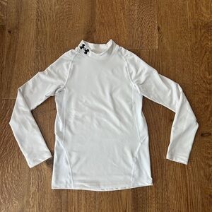 Under Armour ColdGear White Performance Long Sleeve Top